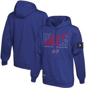 NWOT NFL Team Apparel Unisex Blue Buffalo Bills Football Hoodie NY - Size XXL